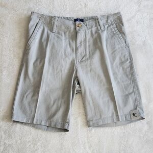 🩳George Men’s Gray Flat-Front Shorts, Size 30, 9” Inseam, NWT Above the Knee